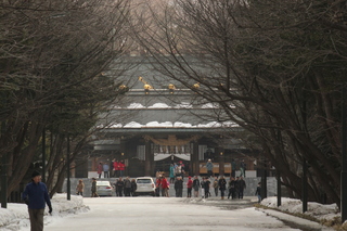 北海道神宮の観光客